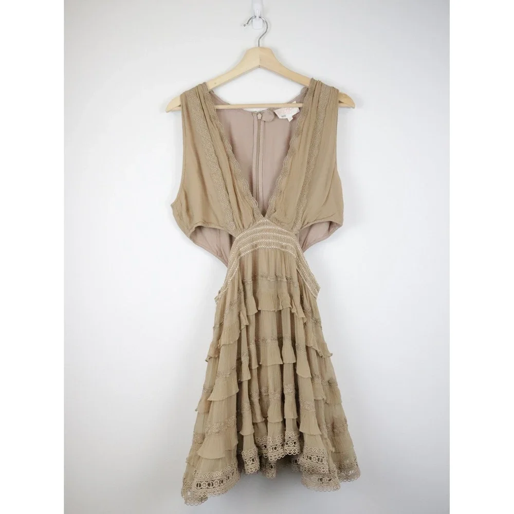 Rococo Sand Tessa Mini Dress Large Ruffle Tiered